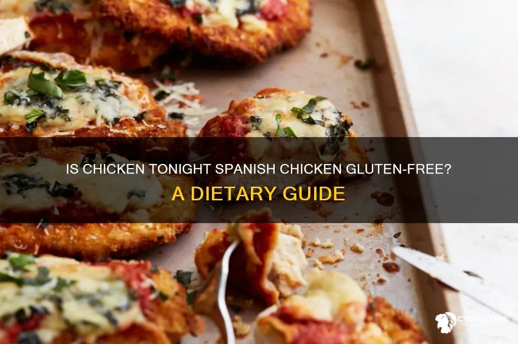 is chicken tonight spanish chicken gluten free