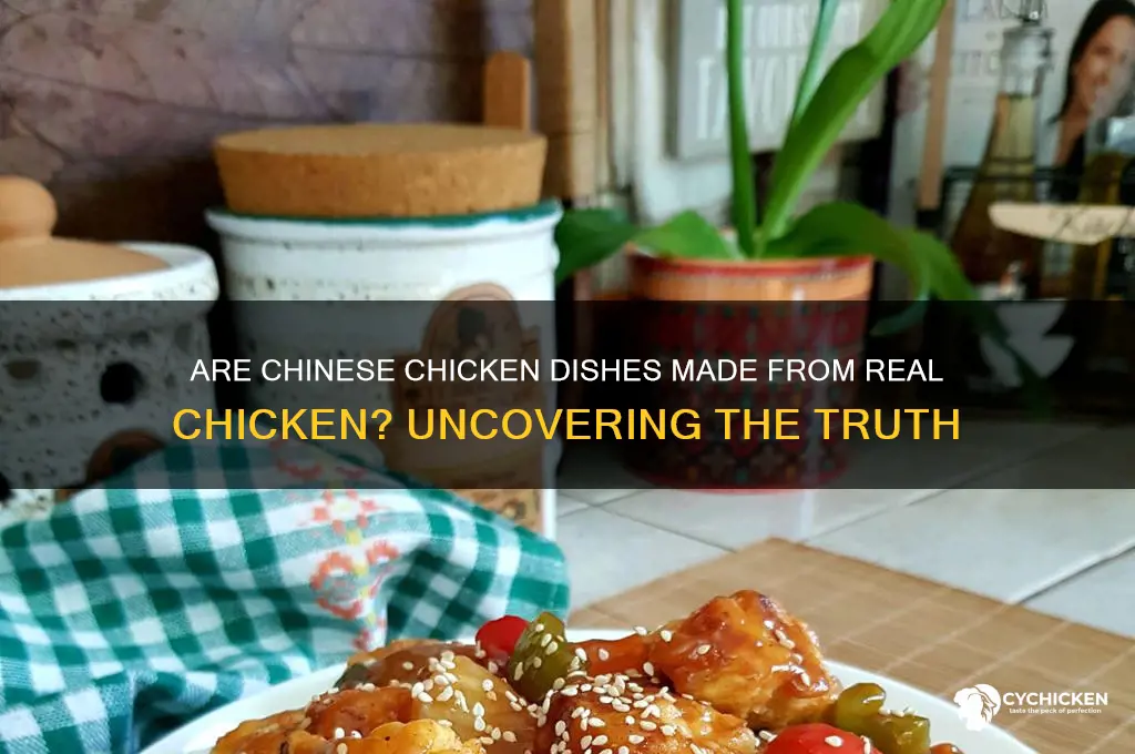 is chinese chicken dishes made from real chicken