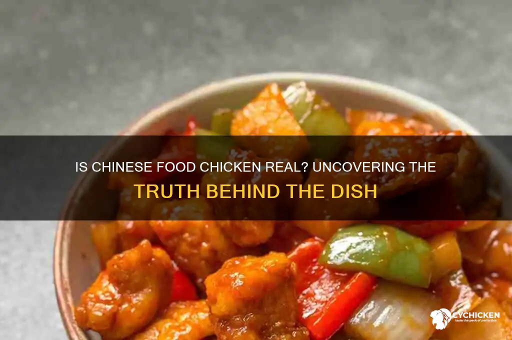 is chinese food made with real chicken
