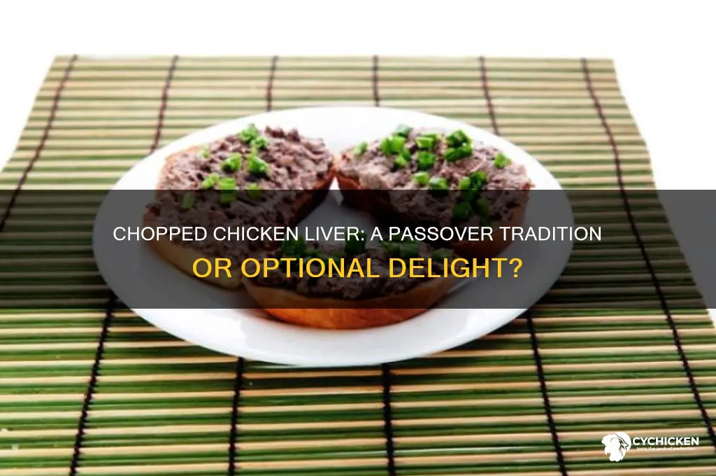 is chopped chicken liver a must for passover