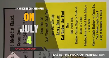 Is Church's Chicken Open on July 4th? Check Hours Here!