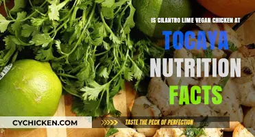 Cilantro Lime "Chicken": Vegan Nutrition Facts