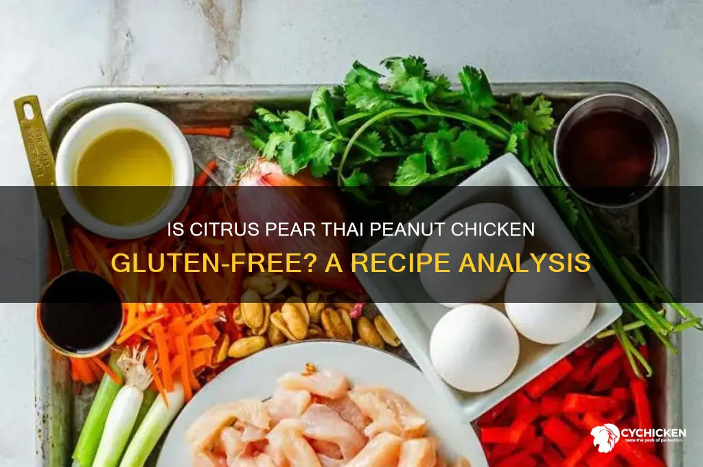 is citrus pear thia peanut chicken gluten free