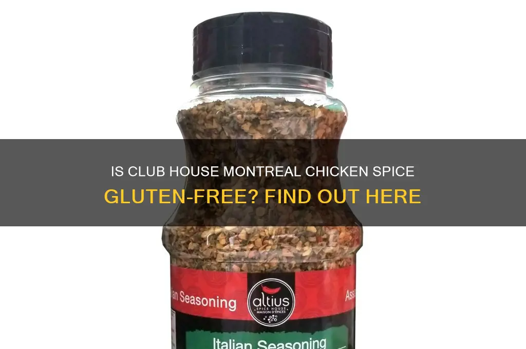 is club house montreal chicken spice gluten free
