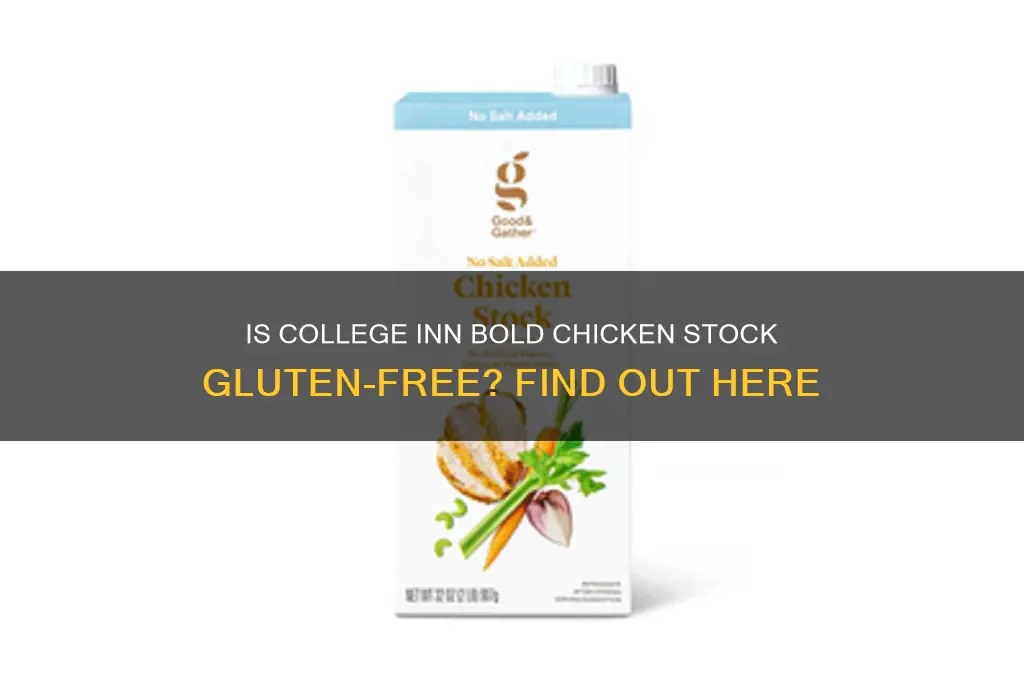 is college inn bold chicken stock gluten free