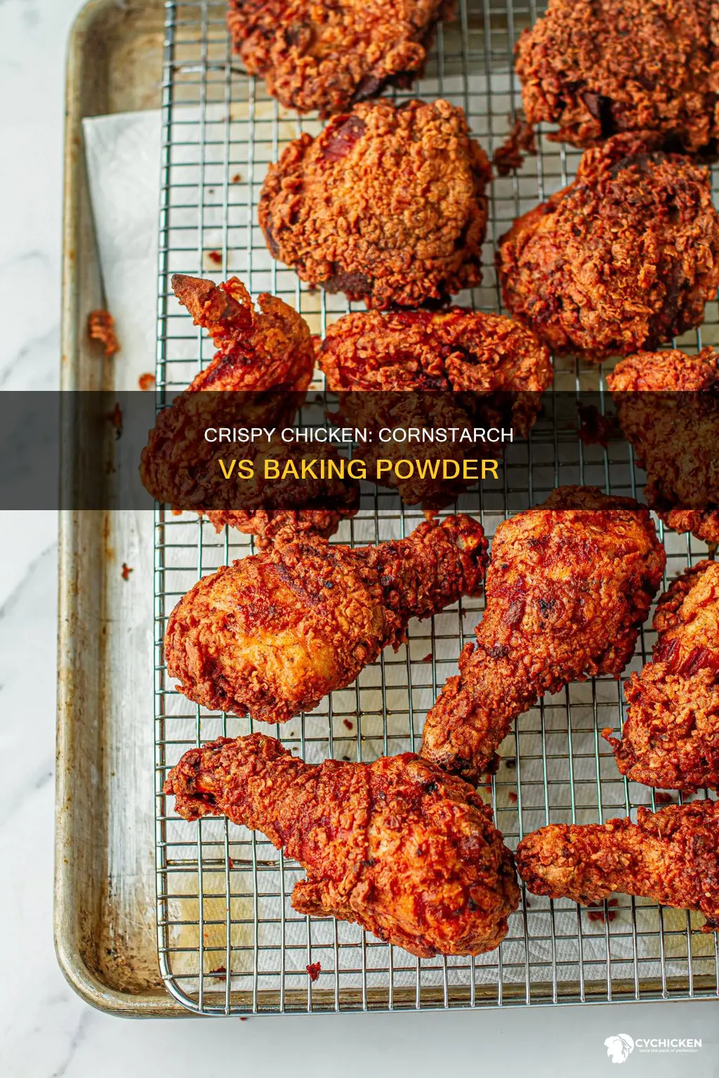 is cornstarch or baking powder better for crispy chicken