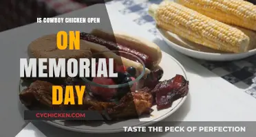 Is Cowboy Chicken Open on Memorial Day? Check Hours Here