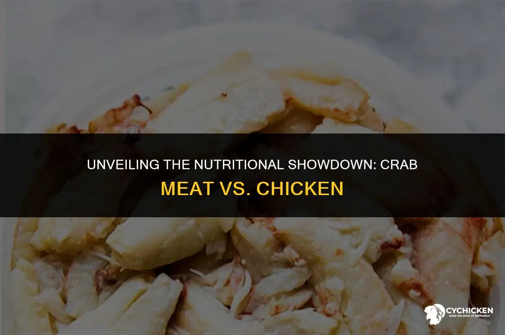 is crab meat healthier than chicken