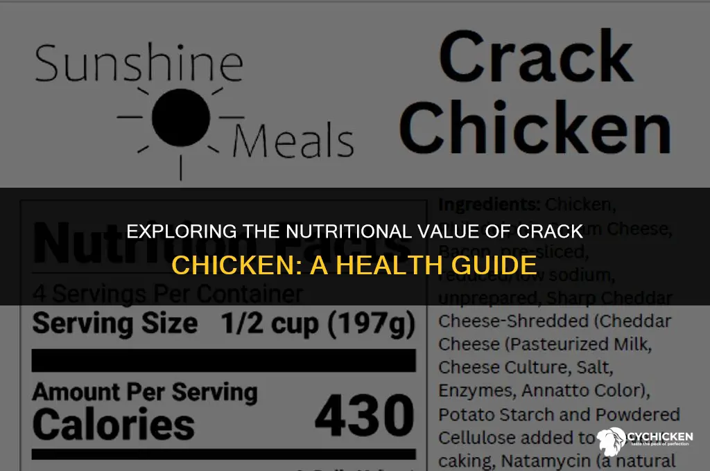 is crack chicken healthy