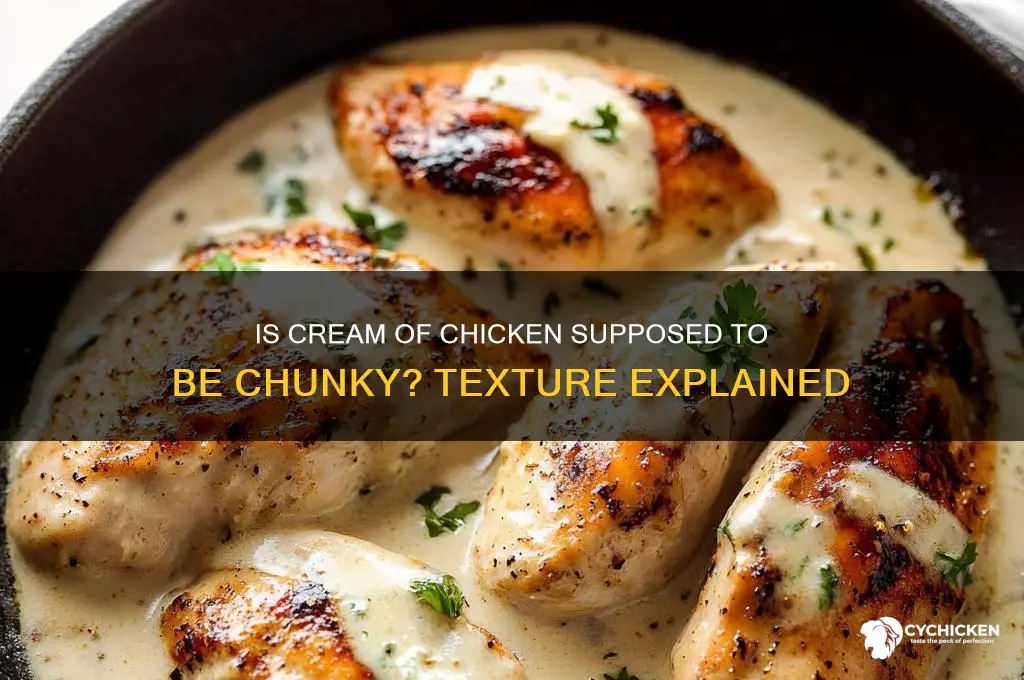is cream of chicken supposed to be chunky