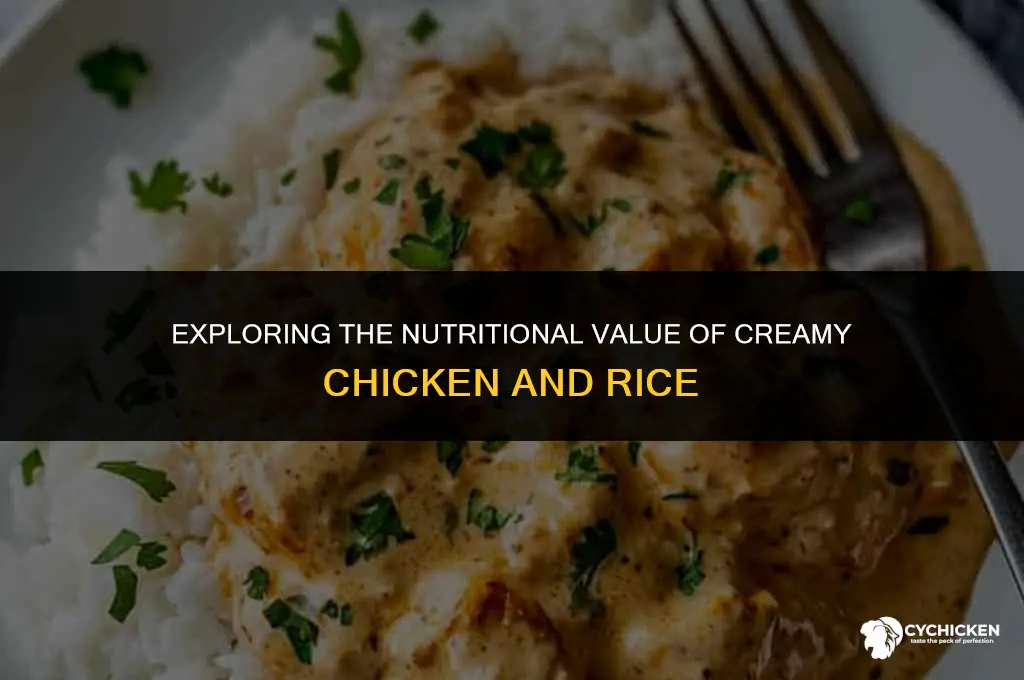is creamy chicken and rice healthy