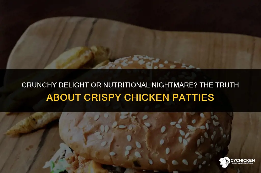 is crispy chicken patty healthy