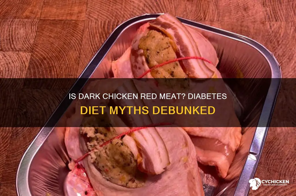 is dark chicken considered red meat diabeties