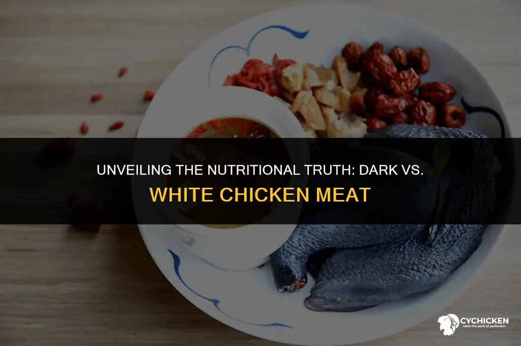 is dark chicken meat healthier than white