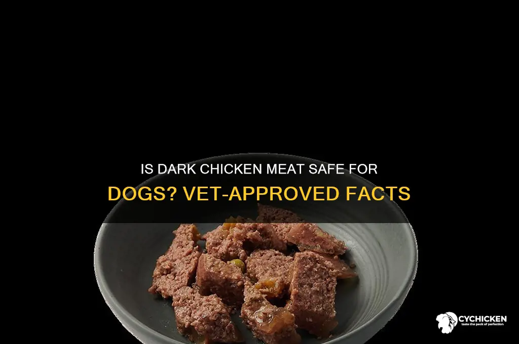 is dark chicken meat okay for dogs