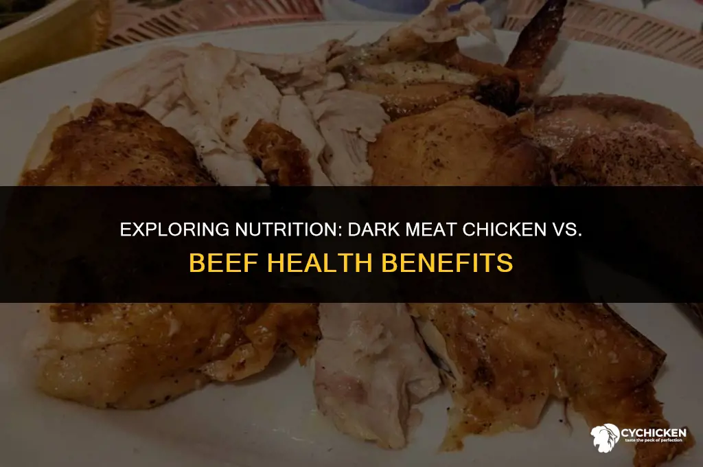 is dark meat chicken healthier than beef
