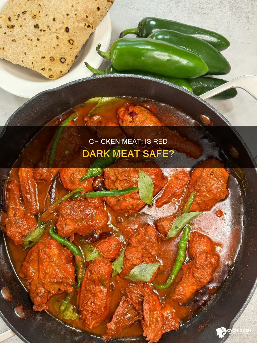 is dark meat on chicken okay to be red