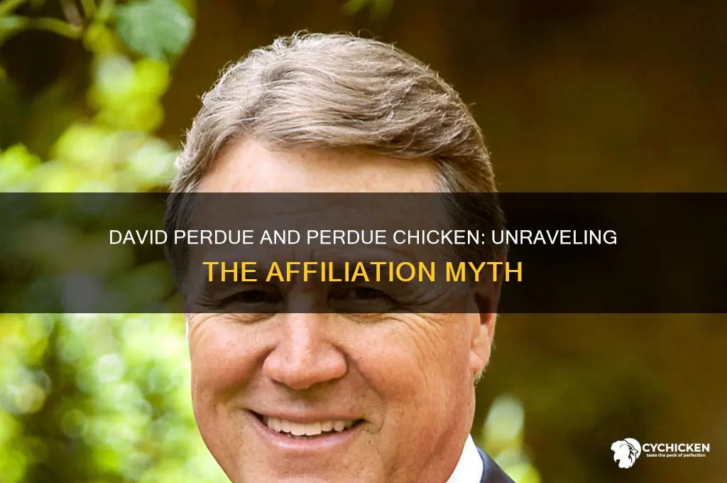 is david perdue affiliated with perdue chicken