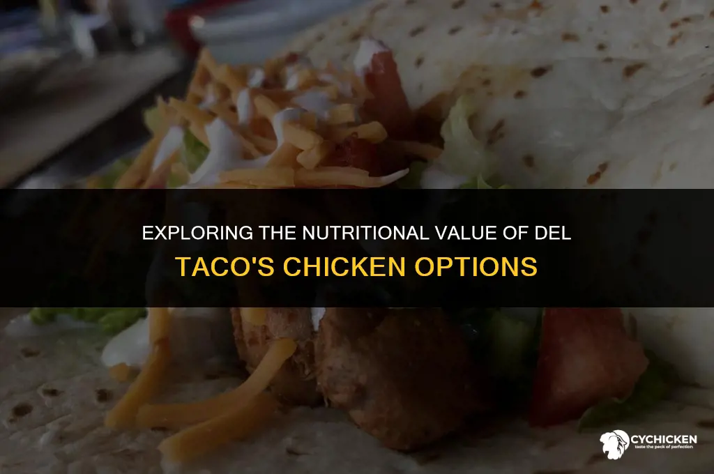 is del taco chicken healthy
