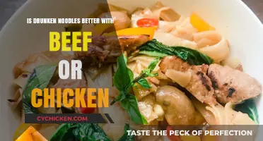 Beef vs. Chicken: Which Elevates Drunken Noodles Best?