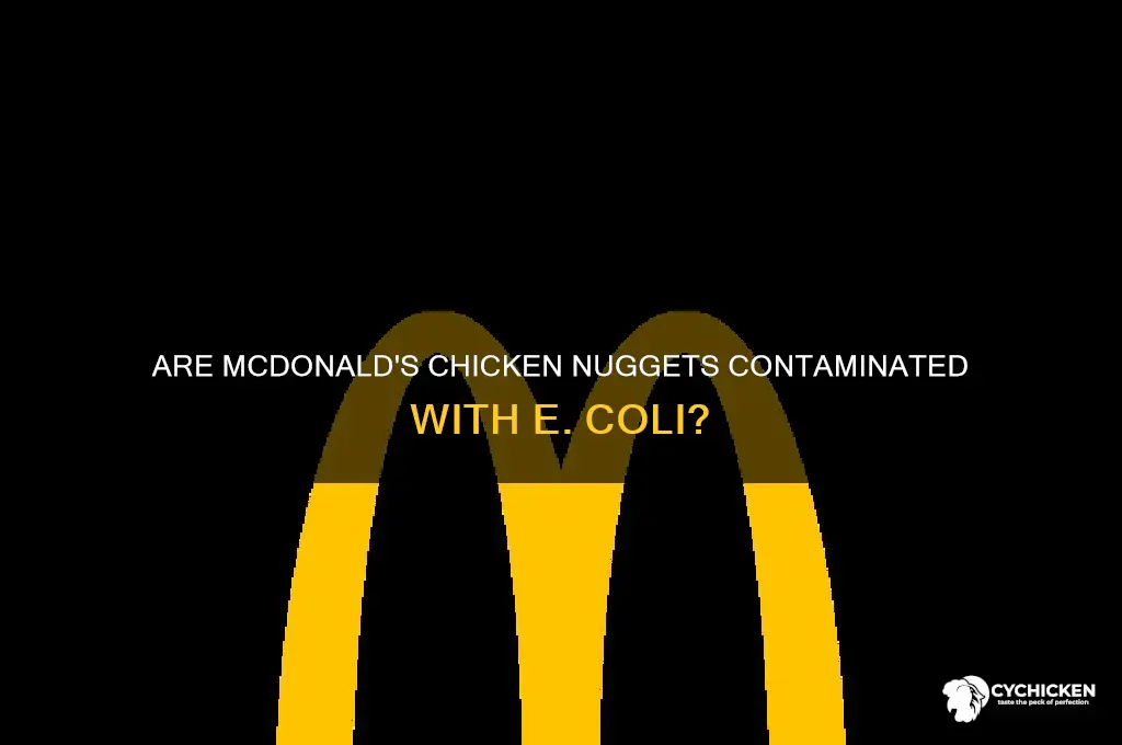 is e coli in mcdonald