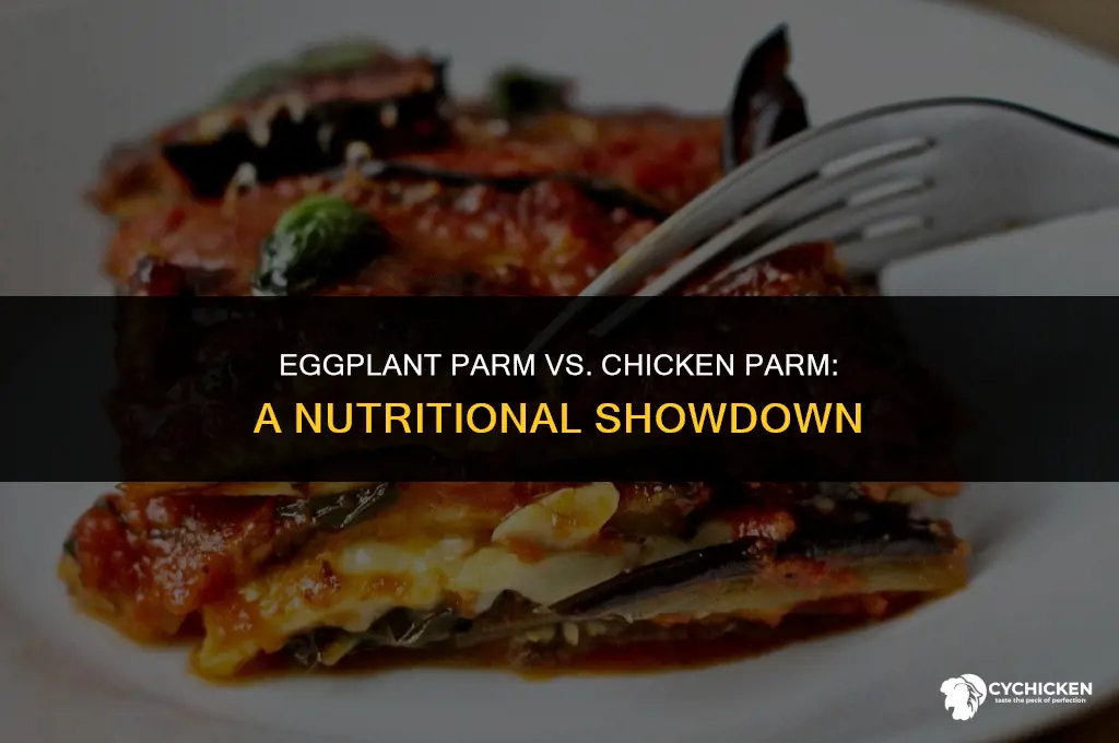 is eggplant parm healthier than chicken parm