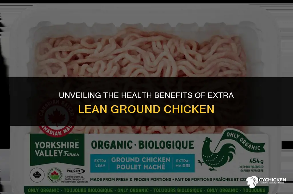 is extra lean ground chicken healthy