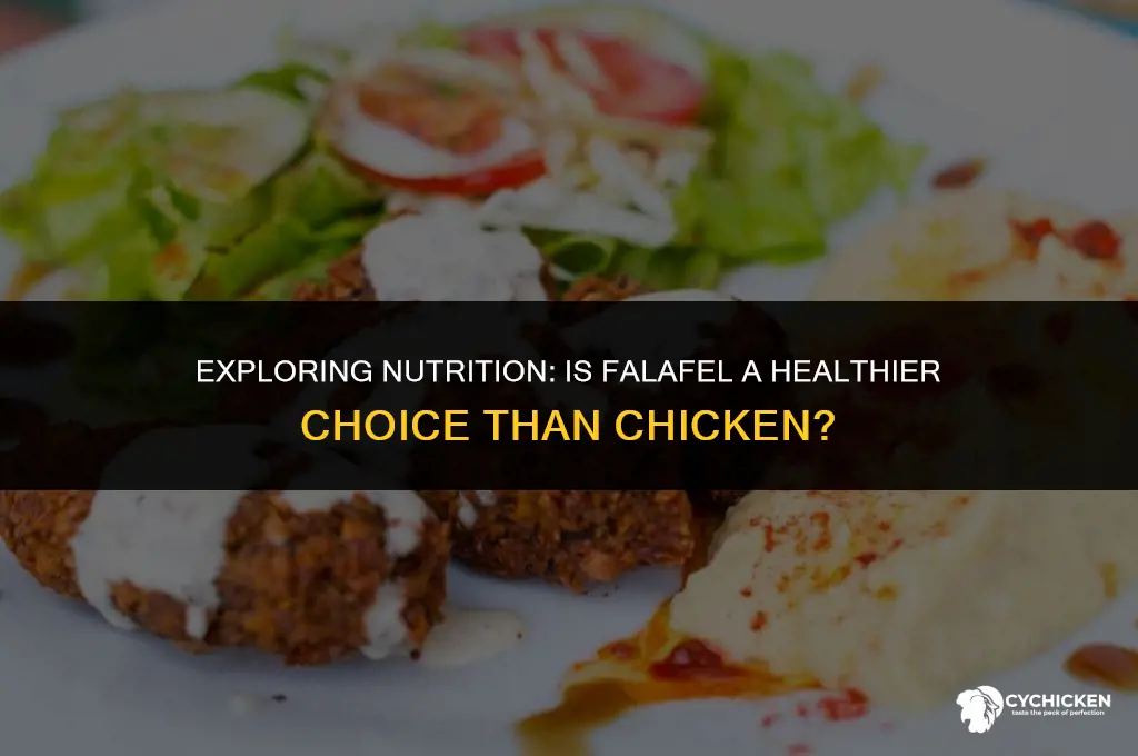 is falafel healthier than chicken