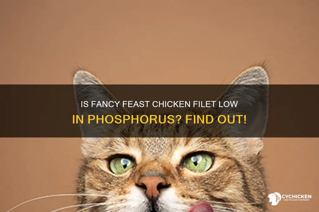 is fancy feast chicken filet low in phosporus