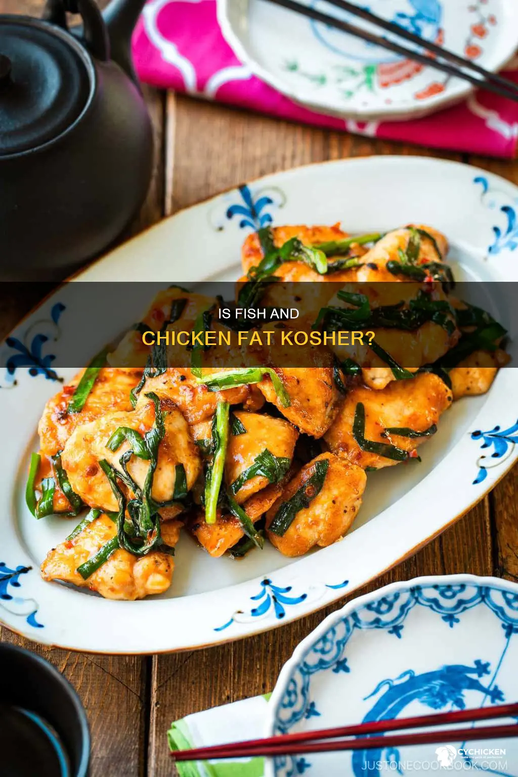 is fat from fish chicken kosher if so why