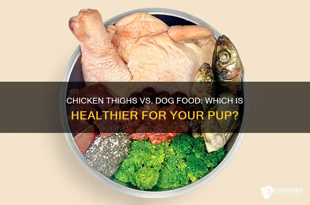 is feed your dogs chicken thighs better than dog food