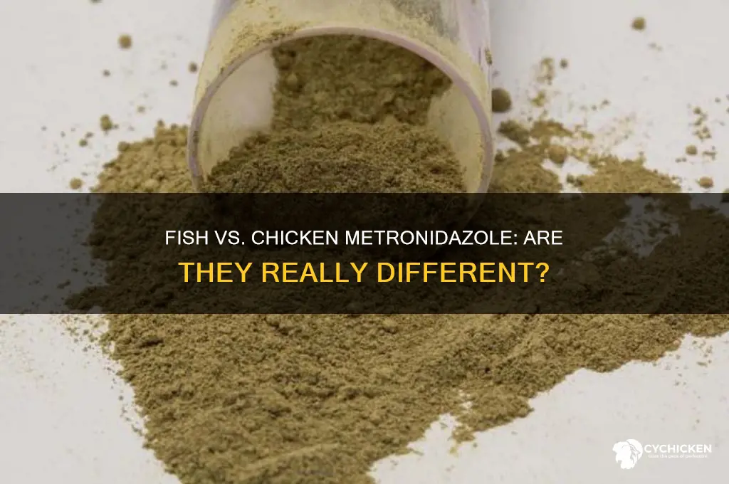 is fish metronidazole different than chicken metronidazole