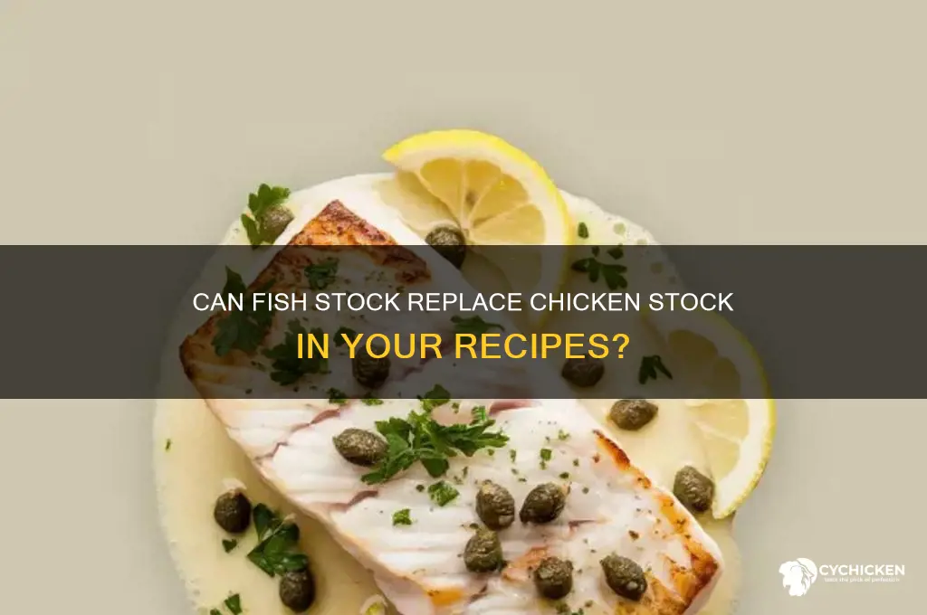 is fish stock a substitute for chicken stock