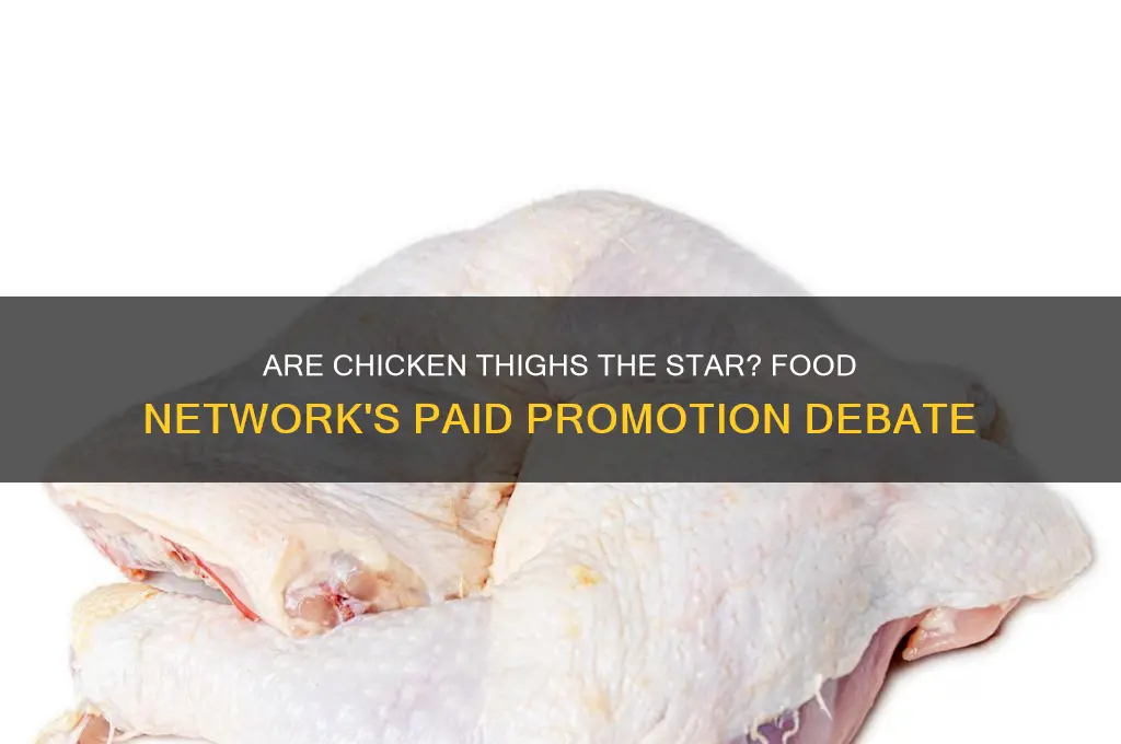 is food network being paid to promote chicken thighs