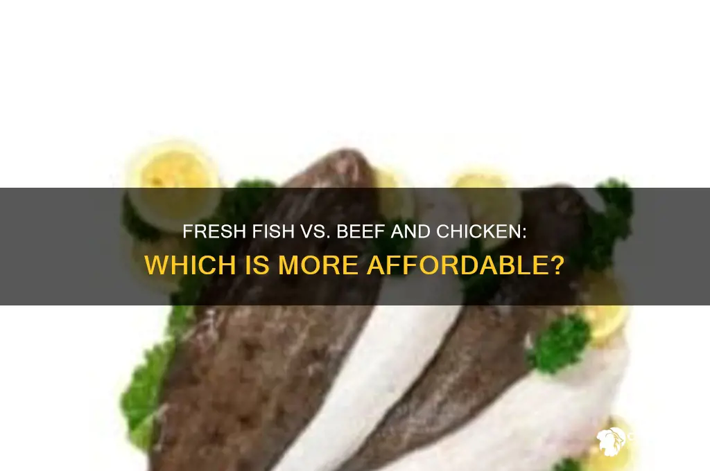 is fresh fish cheaper than beef and chicken