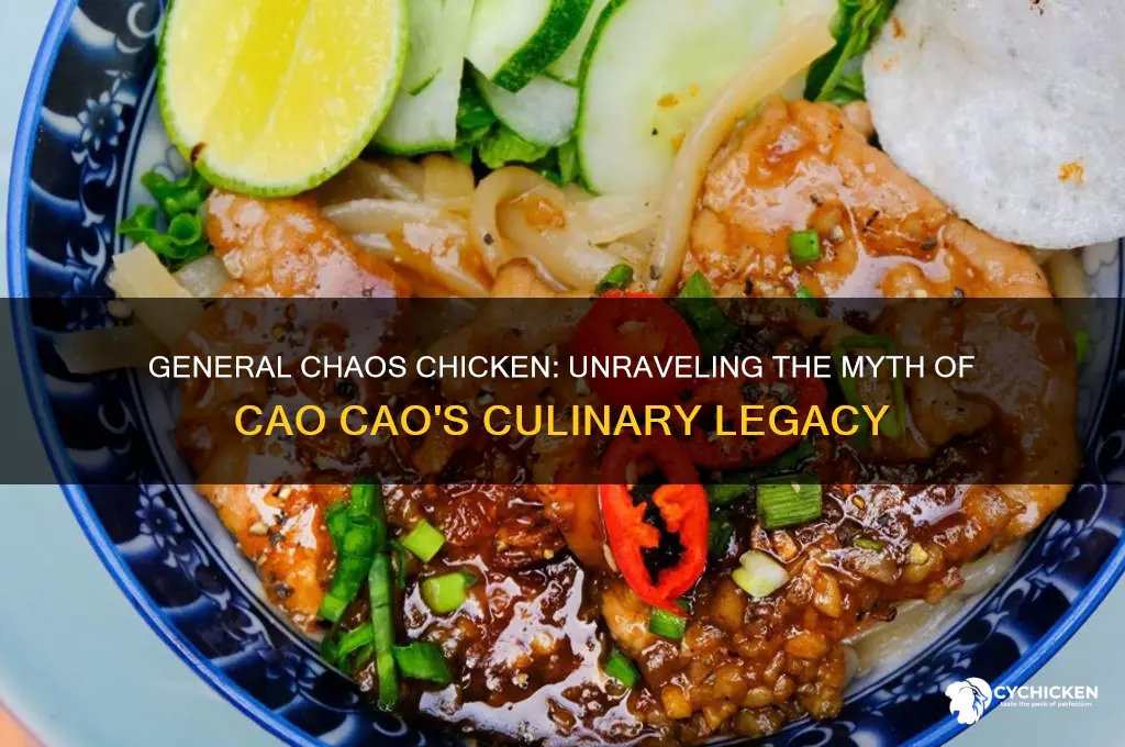 is general caos chicken related to cao cao