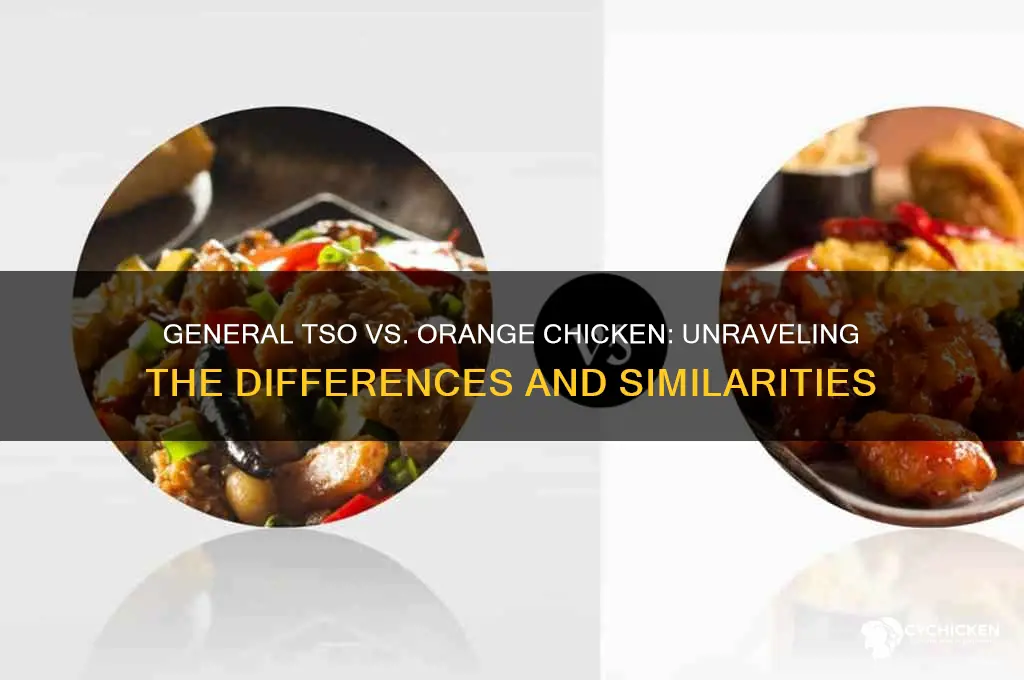 is general tso and orange chicken the same