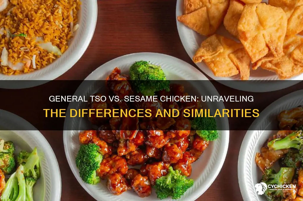 is general tso and sesame chicken the same