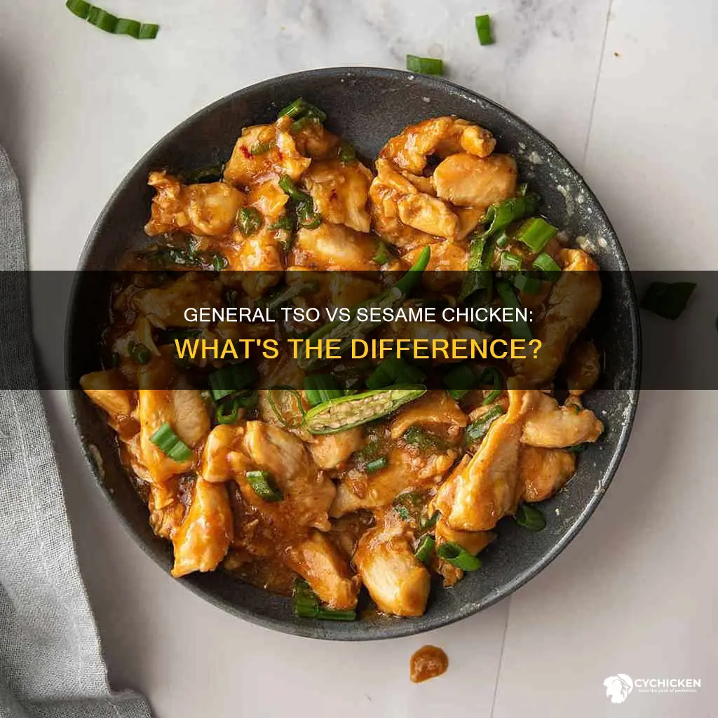 is general tso chicken and sesame chicken the same