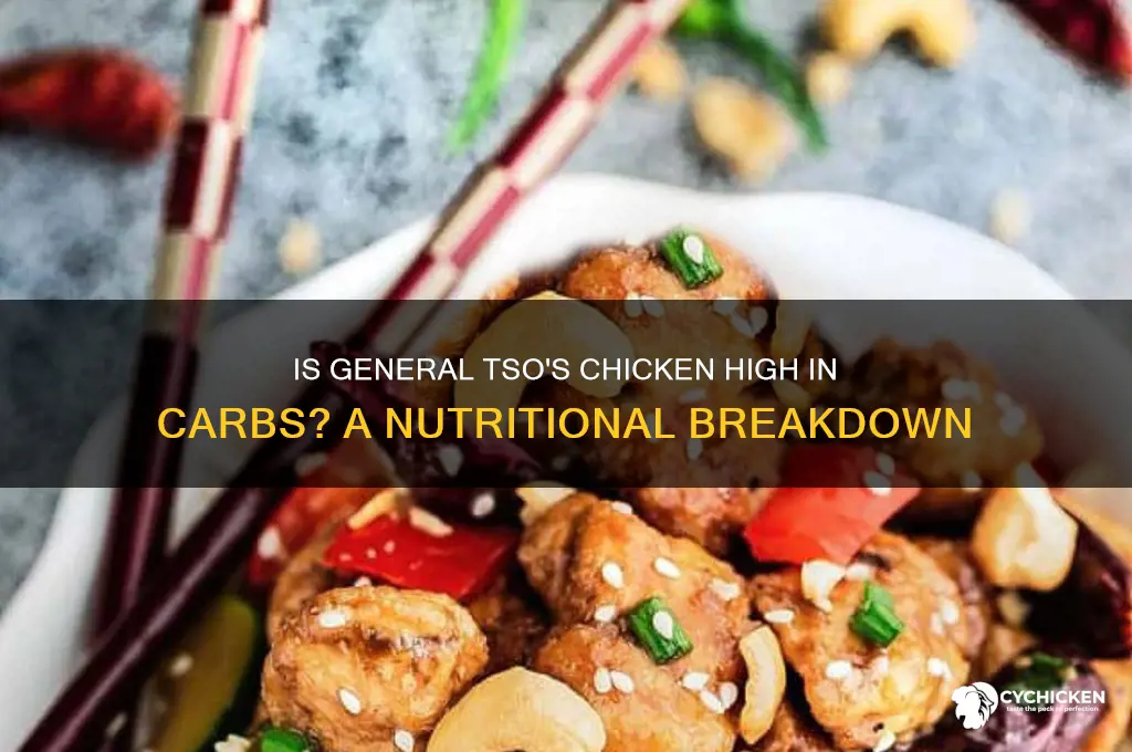 is general tso chicken high in carbs