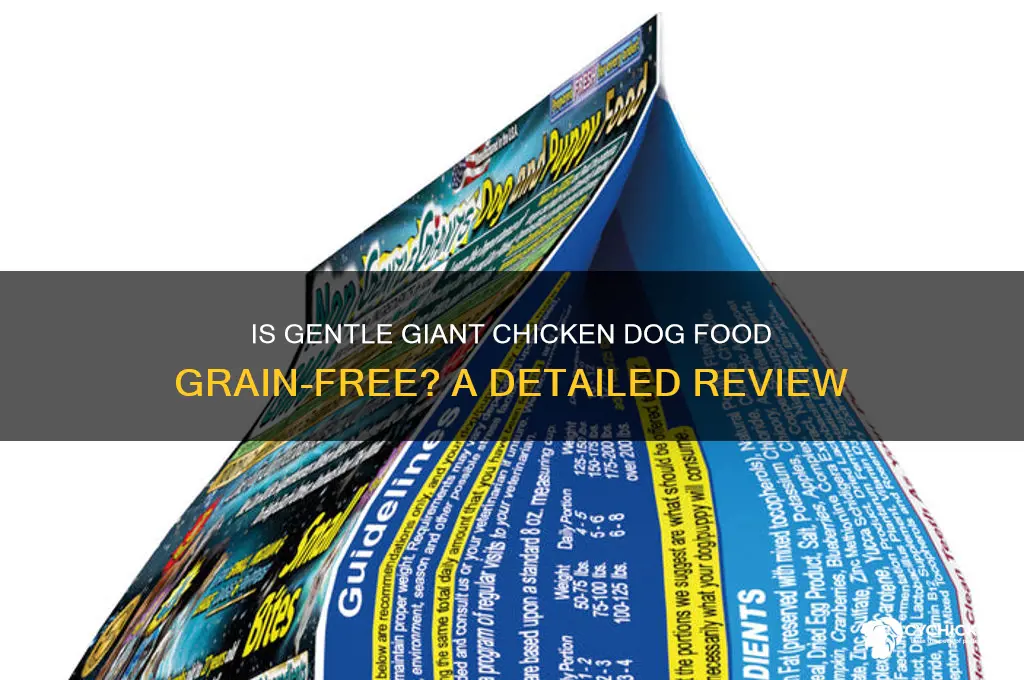 is gentle giant chicken dog food grain free