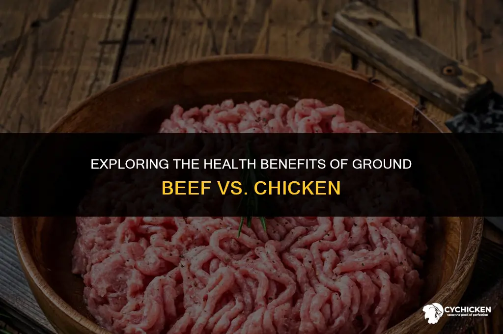 is ground beef chicken healthy