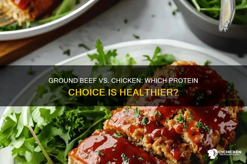 is ground beef or chicken better for you