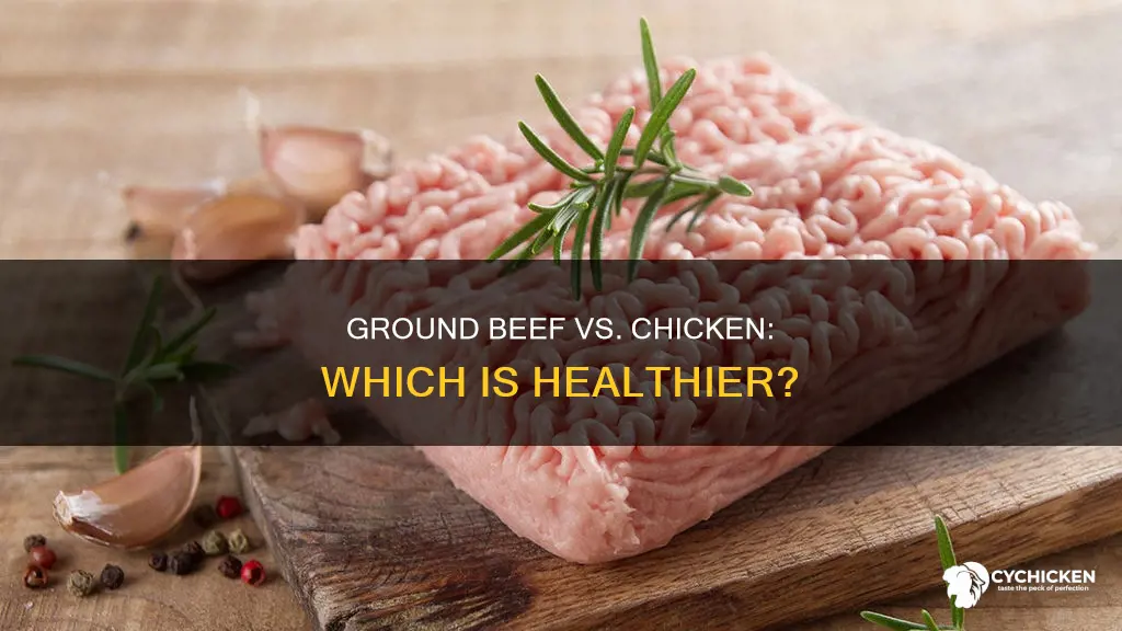 is ground beef or ground chicken better for you