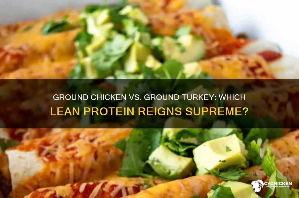 is ground chicken better than ground turkey