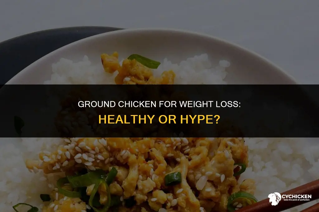 is ground chicken healthy to lose weight