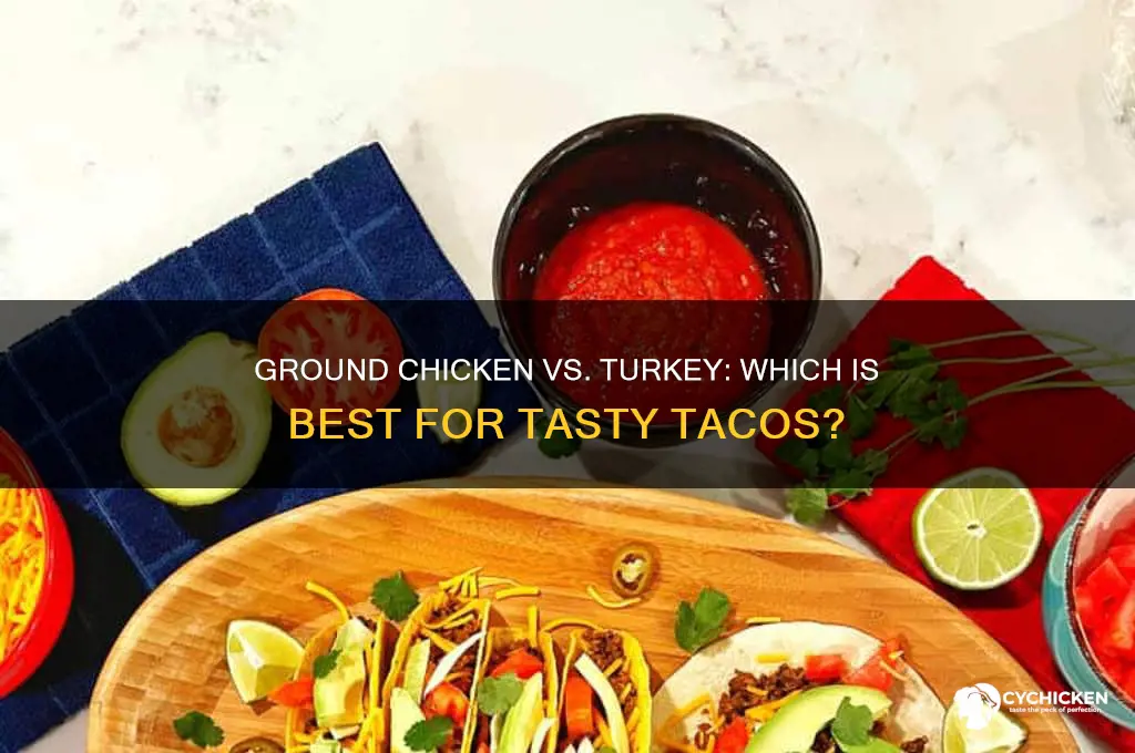 is ground chicken or turkey better for tacos