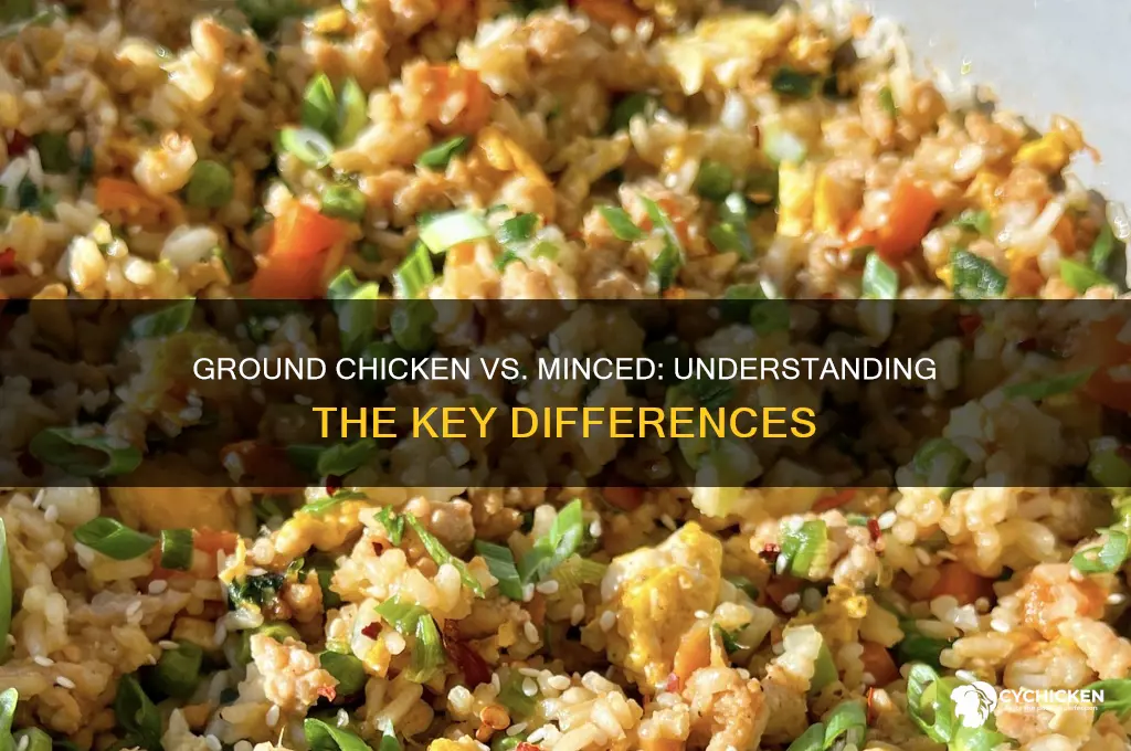 is ground chicken the same as minced