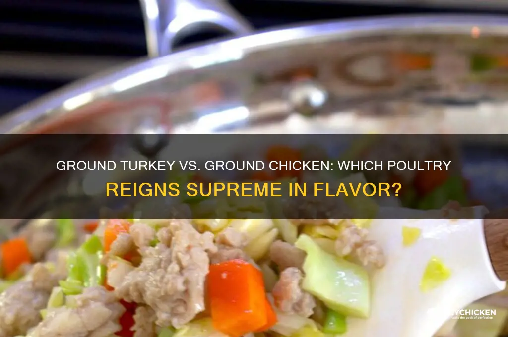 is ground turkey or ground chicken tastier