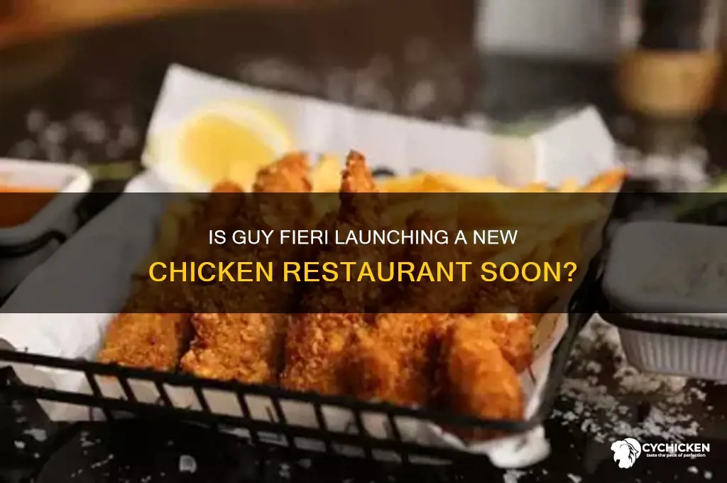 is guy fieri opening a chicken restaurant